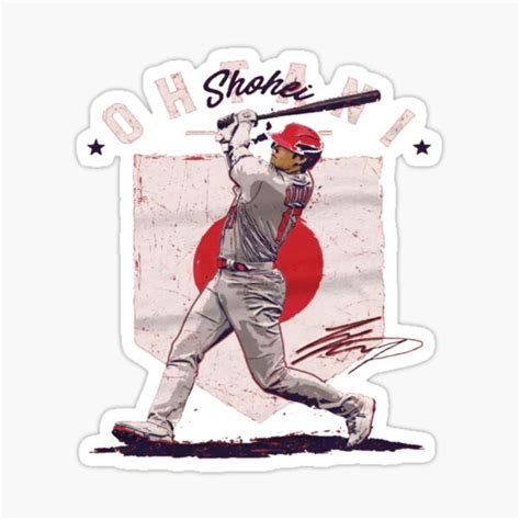 Shohei Ohtani Sticker For Sale By Samatephart Redbubble