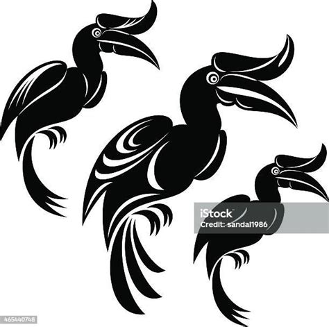 Burung Enggang Ilustrasi Stok Unduh Gambar Sekarang Burung Burung