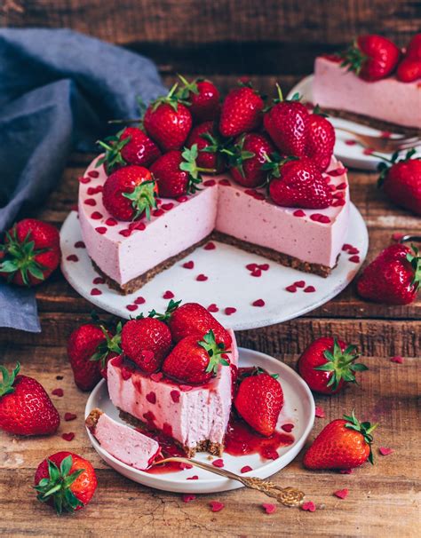 Yogurt pound cake loafvegan richa. Vegan Strawberry Cheesecake (no bake) | Recipe | Baked ...