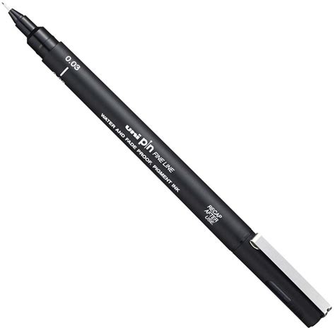 Uni Ball Pin Fine Line Pens Black Sepia And Grey