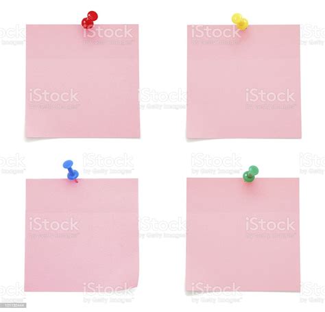 Blank Pink Postit Notes Stock Photo Download Image Now Adhesive