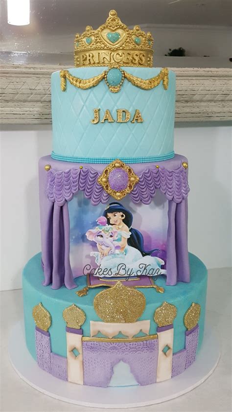 Jada My Nieces Aladdin Jasmine Birthday Cake Turning June Princess Jasmine Cake