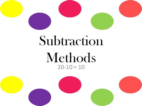 Pin By Mahogany Amy On Subtraction Methods Subtraction Methods