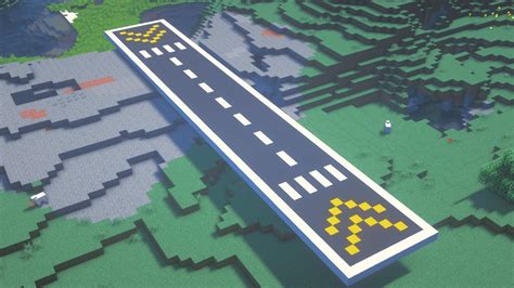 How To Build The Perfect Runway In Minecraft Minecraft Airport