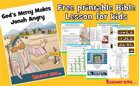 Gods Mercy Makes Jonah Angry Bible Lesson For Kids Trueway Kids