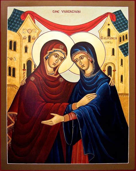 First, that mary will promptly assist you in your times of need. the Visitation. Mary and Elizabeth | Catholic art ...