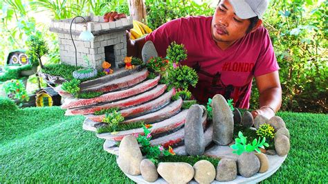 Build Amazing Mini Ancient House By Cement, Cement Craft Ideas - YouTube