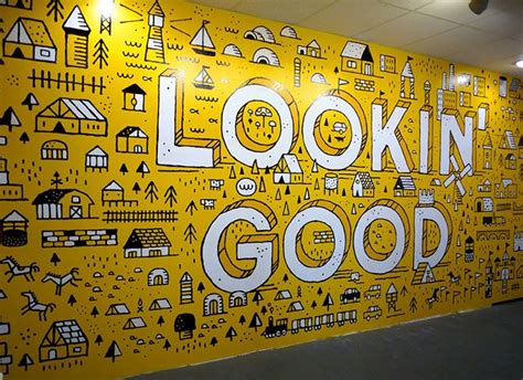35 Inspiring Office Branding Designs Bashooka Wall Graphics Design
