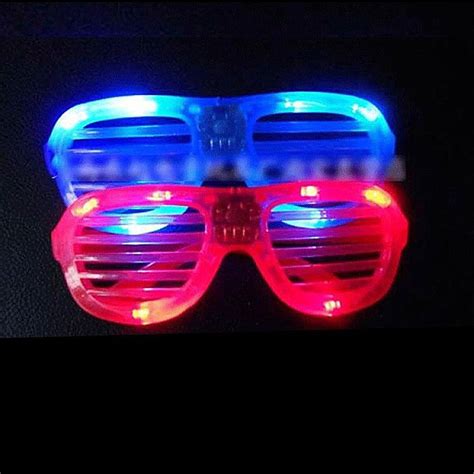 New Led Light Glasses Flashing Shutters Shape Glasses Led Flash Glasses Sunglasses Dances Party