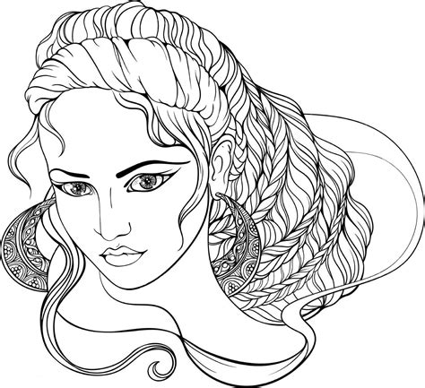 Coloring pages / fantasy mythology / godzilla. Greek goddess - Coloring pages for you