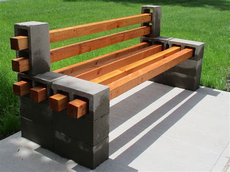 Diy Concrete Block Bench Sika Garden Bench Diy Diy Outdoor Seating