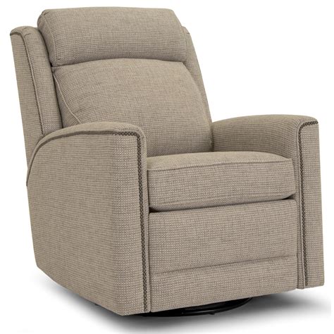 Smith Brothers 736 Transitional Power Recliner With Power Headrest