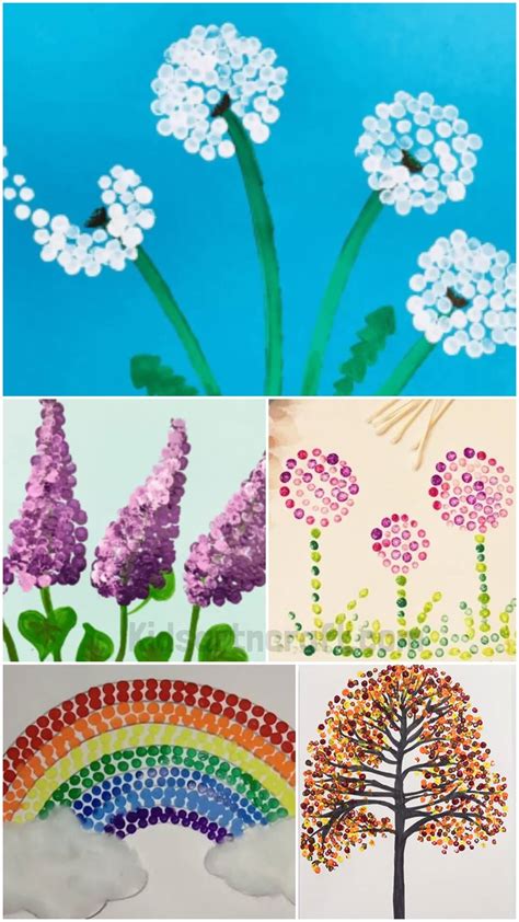 Cotton Bud Painting Hacks For Kids Kids Art And Craft