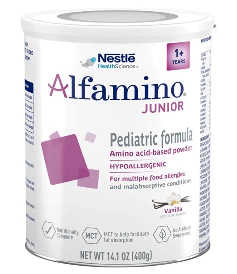 Alfamino Junior Amino Acid Based Pediatric Powder Formula Vanilla Case