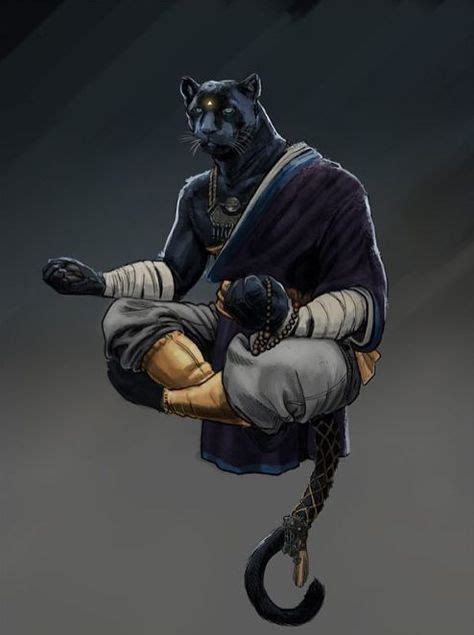 Tabaxi Monk Dandd Black Geek Society And Nerds Of Color Character Art