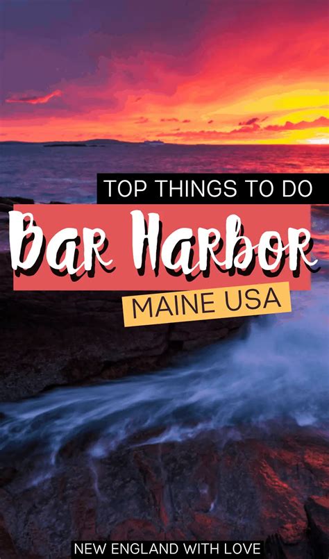 14 Things To Do In Bar Harbor Maine New England With Love Bar