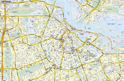 Stadtplan Von Amsterdam Detaillierte Gedruckte Karten Von Amsterdam