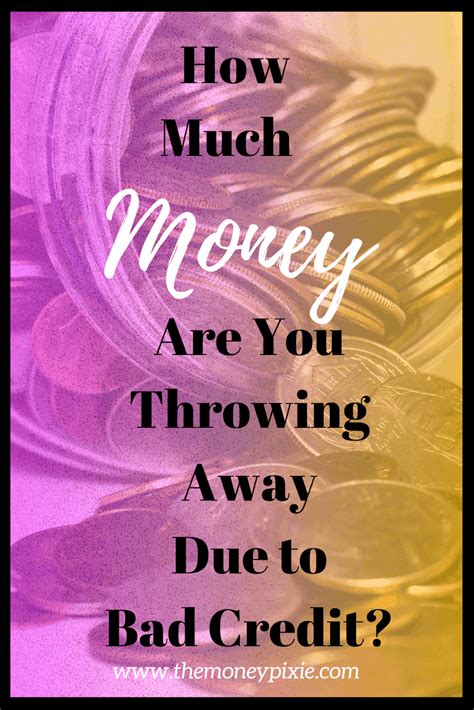 Your Bad Credit Is Costing You More Than You Know The Money Pixie