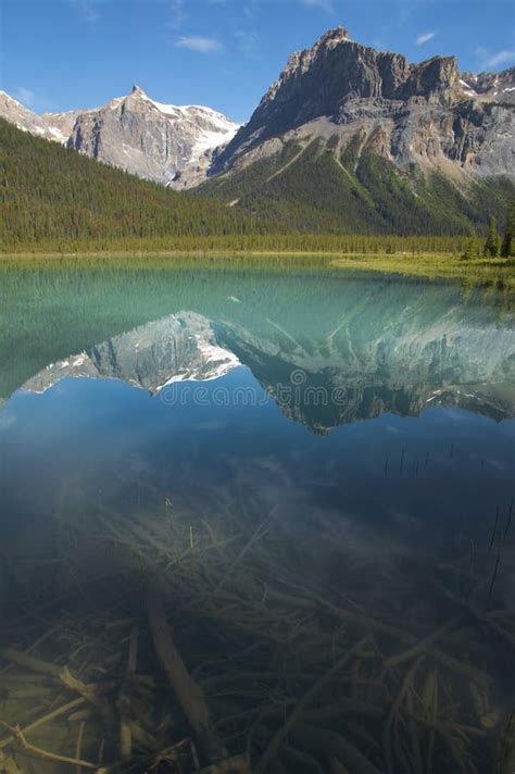 Emerald Lake Landscape British Columbia Stock Image Image Of