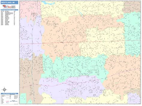 Topeka Kansas Wall Map Color Cast Style By Marketmaps