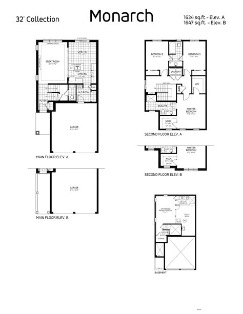 Monarch B Floor Plan At West Community In Thorold On