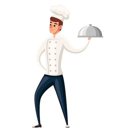 Premium Vector Young Chef Illustration On White Background Cartoon
