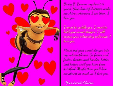 A Love Letter To My One And Only Barry B Benson Rmodmurder