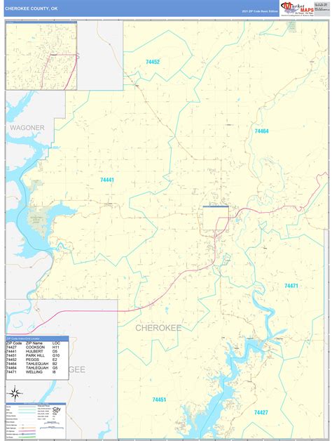 Cherokee County Zip Code Map Map