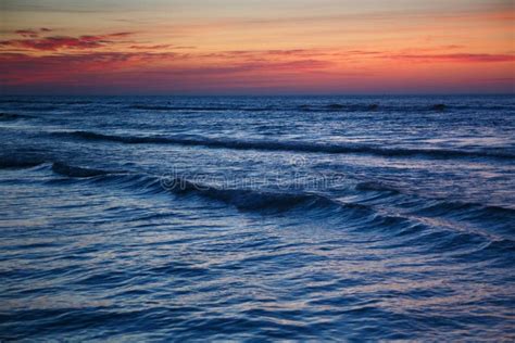 Beautiful Dramatic Sunset Seascape Stock Photo Image Of Landscape
