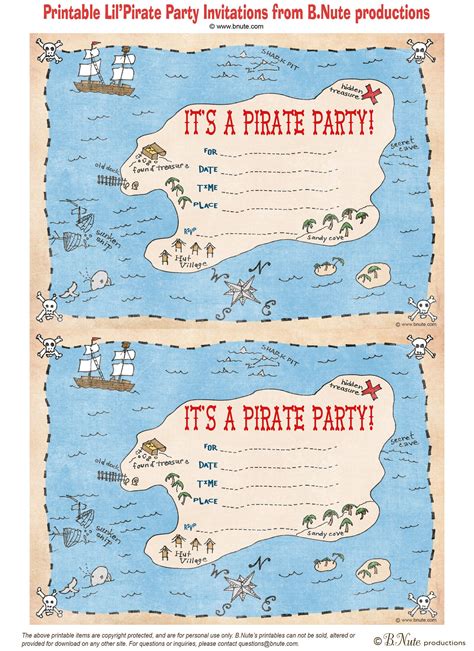 Pirate Party Invitesfree Pirate Birthday Party And Free Printables