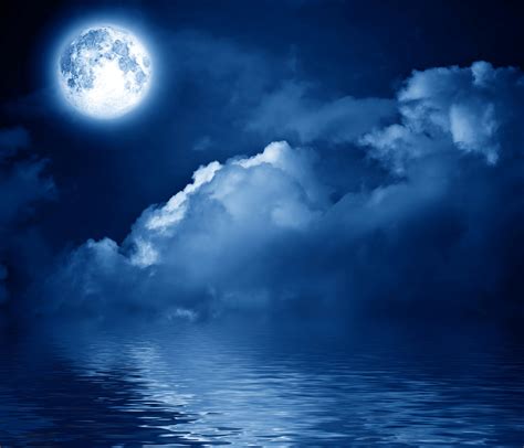 sky water night moon clouds nature wallpapers hd desktop and mobile backgrounds