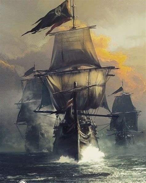 Real Caribbean Pirates Pirates Sailing Ship Art
