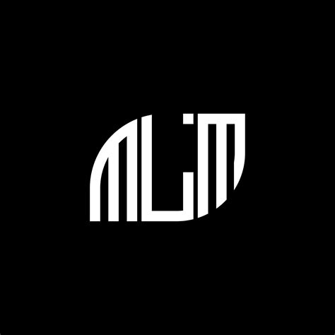 Diseño De Logotipo De Letra Mlm Sobre Fondo Negro Concepto De Logotipo