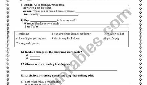 how to be a good citizen worksheets