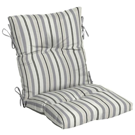 better homes and gardens grey stripe 44 x 21 outdoor chair cushion