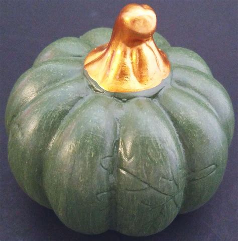 Mini Ceramic Gold Stemmed Pumpkins W Leaf Imprints Select Color Ebay