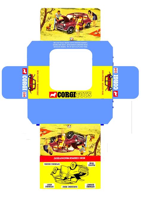 Templates For Printing Boxes Corgi Toys 331 345 — Mg Studio