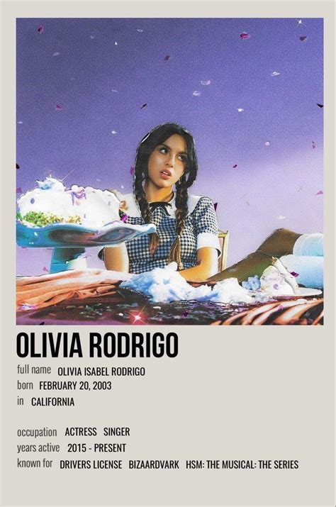 Olivia Rodrigo Sour Music Poster Ideas Vintage Music Posters High