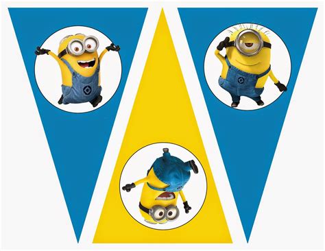 Oh My Fiesta In English Minions Free Printable Bunting Labels And