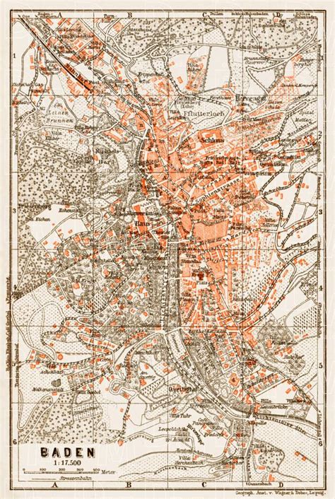 To find out more about his fascinating life, click on button below. Old map of Baden in 1909. Buy vintage map replica poster print or download picture