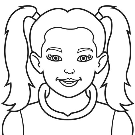 Human Face Coloring Page At Free Printable Colorings