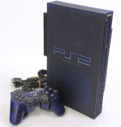 Ps2 Console System Midnight Blue With Hard Disk Tested Playstation 2817