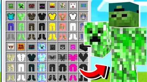How To Craft Mob Armor And Weapons In Minecraft Tutorial Youtube