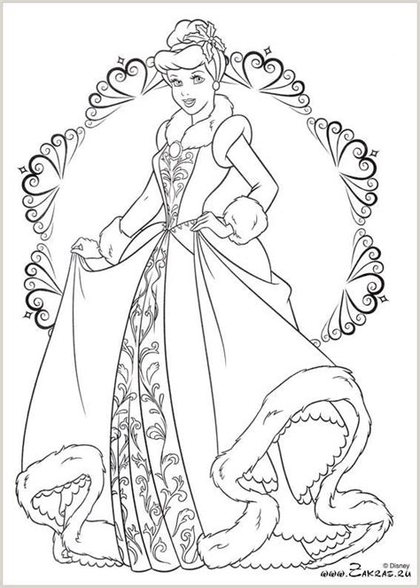 Cinderella Christmas Coloring Pages Tessa Colby