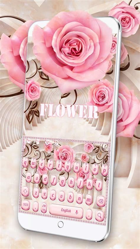 Pink Rose Flower Wallpaper Keyboard Apk For Android Download