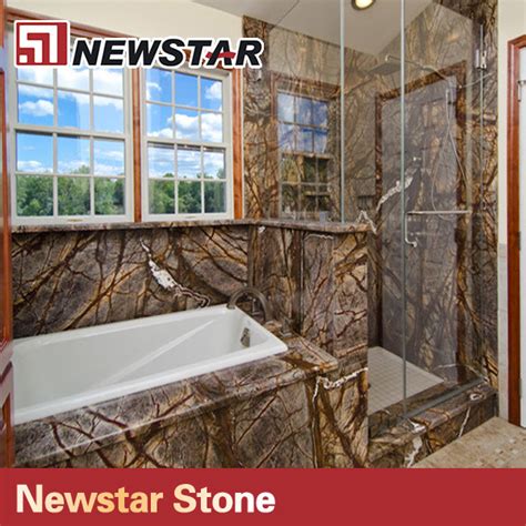 Newstar Forest Rain Brown Marble Laminate Shower Panels