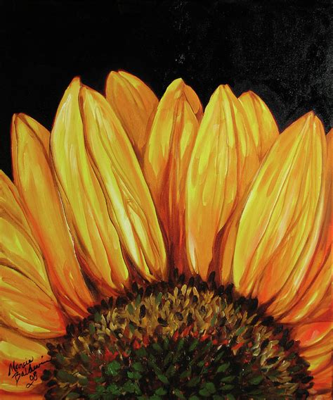 Sunflower Sunflower Painting By Marcia Baldwin Fine Art America