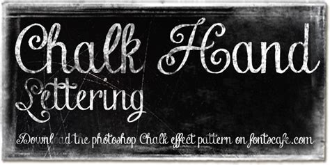 Chalk Hand Lettering Font Kreativ Font