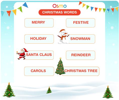 Christmas Words List Of 100 Popular Words