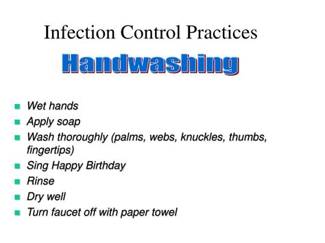 Ppt Recommended Infection Control Practices Powerpoint Presentation